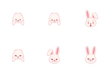 Emoji Lapin Pack d'Icônes