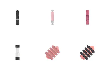 Lápiz labial Paquete de Iconos