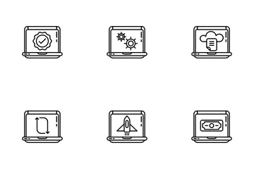 Laptop And Tools Icon Pack