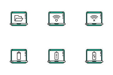 Laptop And Tools Icon Pack