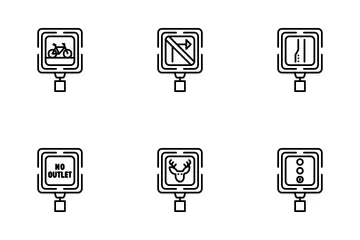 Las señales de tráfico Paquete de Iconos