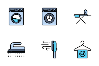 Laundry And Dry Clean Icon Pack