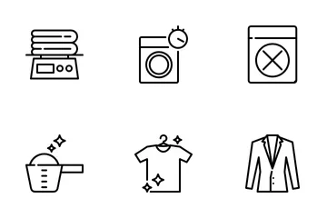 Laundry And Dry Clean Icon Pack