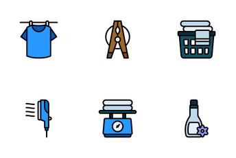 Laundry And Washing Icon Pack