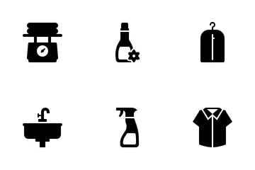 Laundry And Washing Icon Pack