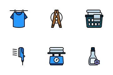 Laundry And Washing Icon Pack