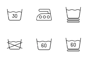Laundry Instructions Icon Pack