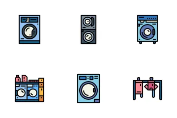 Laundry Service Icon Pack