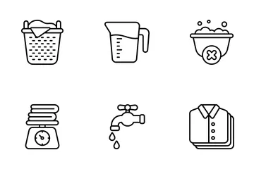 Laundry Service Icon Pack