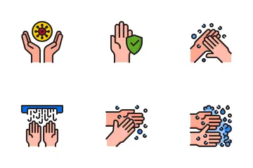 Lavado a mano Paquete de Iconos