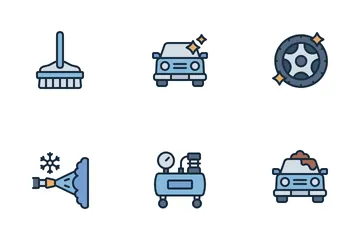 Lavado a presión Paquete de Iconos