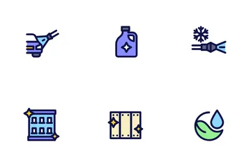 Lavado a presión Paquete de Iconos