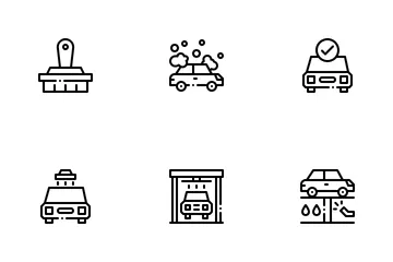 Lava-jato Pacote de Ícones