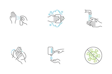 Lavez-vous les mains Pack d'Icônes