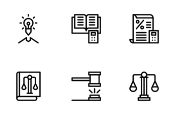 Law And Justice (Line) Icon Pack