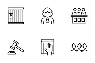 Law, Crime And Justice Icon Pack