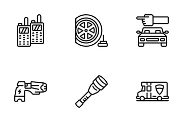 Law Enforcement - Outline Icon Pack