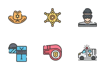 Law Enforcement - Soft Fill Icon Pack