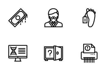Law Outline Icon Pack