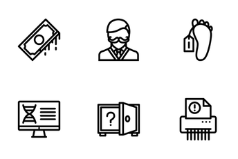 Law Outline Icon Pack