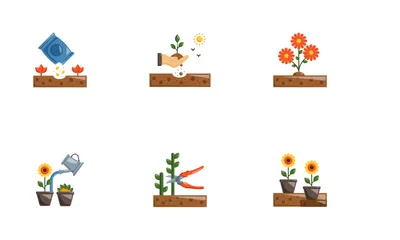 Lawn And Gardening Icon Pack