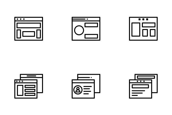 1,450 Template Layout Icon Packs - Free in SVG, PNG, ICO - IconScout