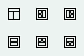 Grade e Layout Pacote de Ícones