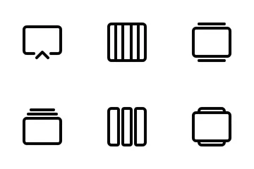 Layout e visualização Pacote de Ícones