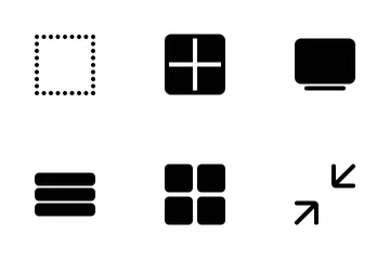 Layout e visualização Pacote de Ícones