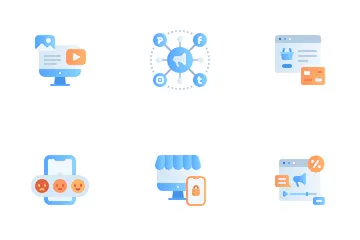 Le marketing numérique Pack d'Icônes