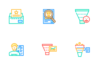 Lead Generation Customer Business Icon Pack