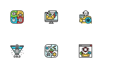 Lead Marketing Generation Icon Pack