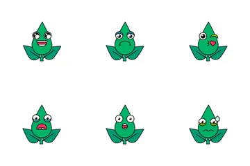 Leaf Emoji Icon Pack