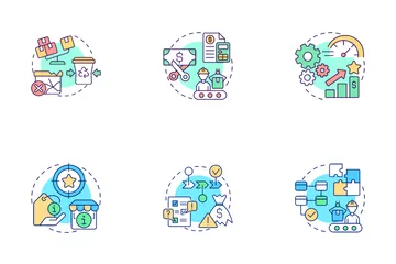 Lean Manufacturing Icon Pack