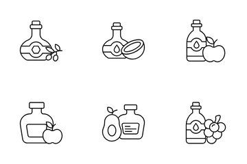 Lebensmittel und Geschirr Symbolpack