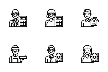 Lebensstil-Avatar Symbolpack