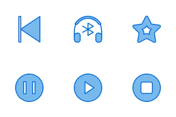 Lecteur multimédia et musique audio Pack d'Icônes