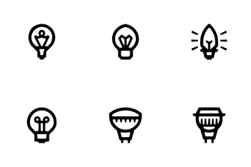 Led Lamps Icon Pack