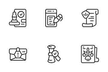 Legal Document Icon Pack