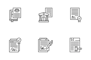 Legal Document Icon Pack