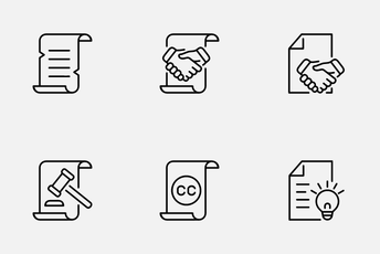 Legal Documents Icon Pack