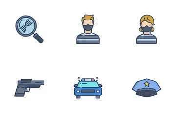 Lei e Crime Icon Pack