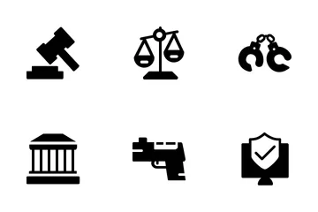 Lei e Crime Icon Pack