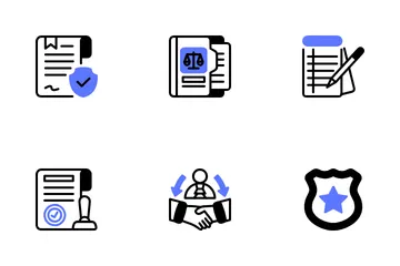 Lei e Justiça Pacote de Ícones