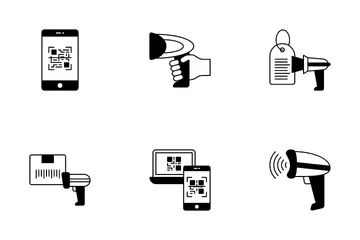 Leitura de código de barras Pacote de Ícones