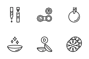 Lentille de contact Pack d'Icônes