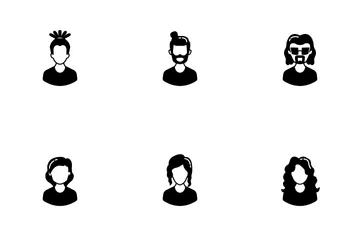 Personen-Avatar Symbolpack