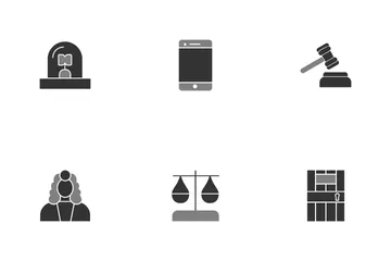 Ley y Justicia Paquete de Iconos