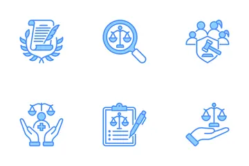 Ley y Legal Paquete de Iconos