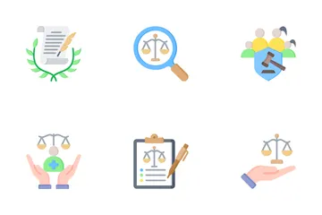 Ley y Legal Paquete de Iconos